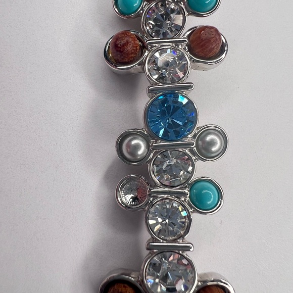 Givenchy Vintage 1990s Multi Faux Gem, Rhinestone and Perl bracelet - Picture 5 of 8